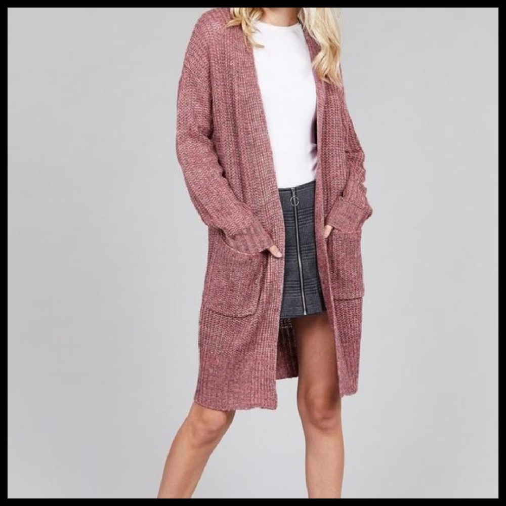 🎉HP🎉 Cardigan, Berry Pink, Long Cozy, NWT